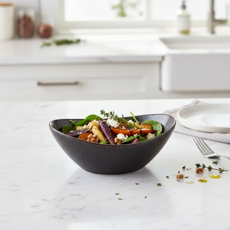 Porceletta-Rustic-Black-Reactive-Glaze-Porcelain-Bowl-15.2cm-6Inch-Lifestyle-2.jpg