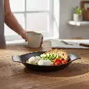 Porceletta-Rustic-Black-Reactive-Glaze-Porcelain-Banana-Plate-21.5cm-8.5Inch-Lifestyle-01.jpg