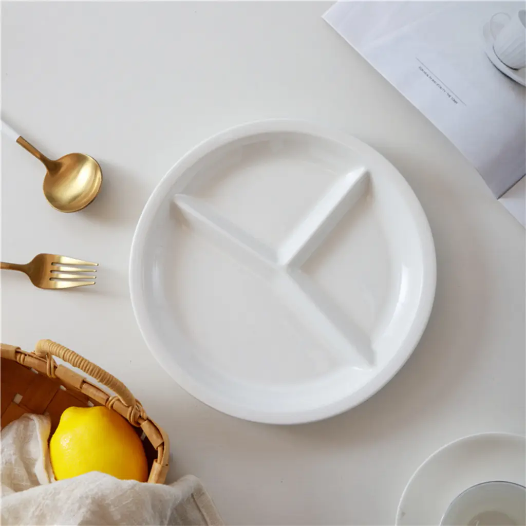 Porceletta-Ivory-Porcelain-3-Compartment-Divider-Plate-23cm-9Inch-Lifestyle-3.jpg