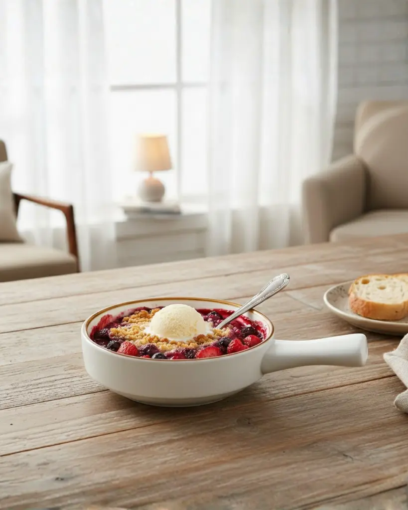 Porceletta-Ivory-Mocha-Porcelain-Pan-Shaped-Serving-Plate-22cm-8.5Inch-Lifestyle-2.jpg