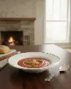 Porceletta-Ivory-Mocha-Porcelain-Soup-Plate-23cm-Lifestyle-1.jpg