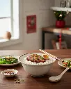 Porceletta-Ivory-Mocha-Porcelain-Sauce-Rice-Salad-Bowl-14cm-Lifestyle-2.jpg