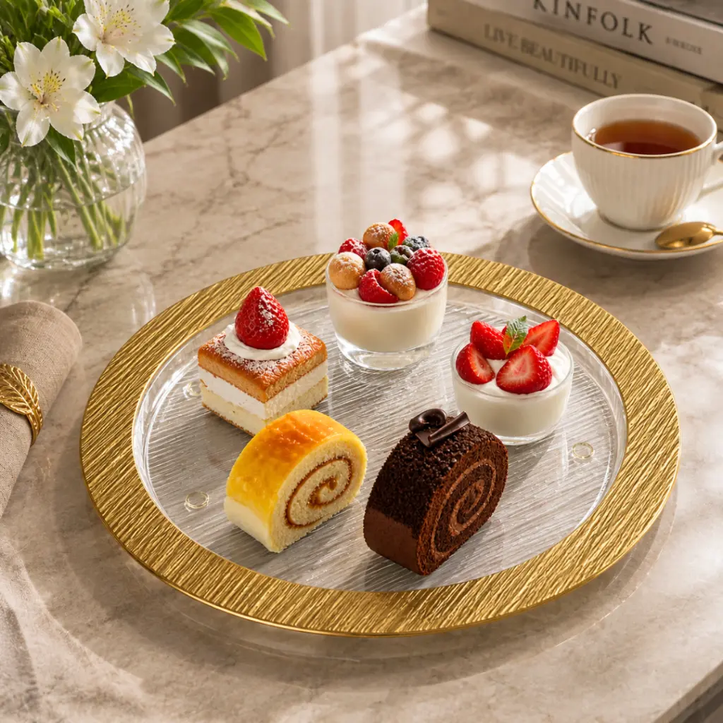 vague-round-acrylic-serving-tray-golden-rim-bark-design-lifestyle-40-cm.jpg