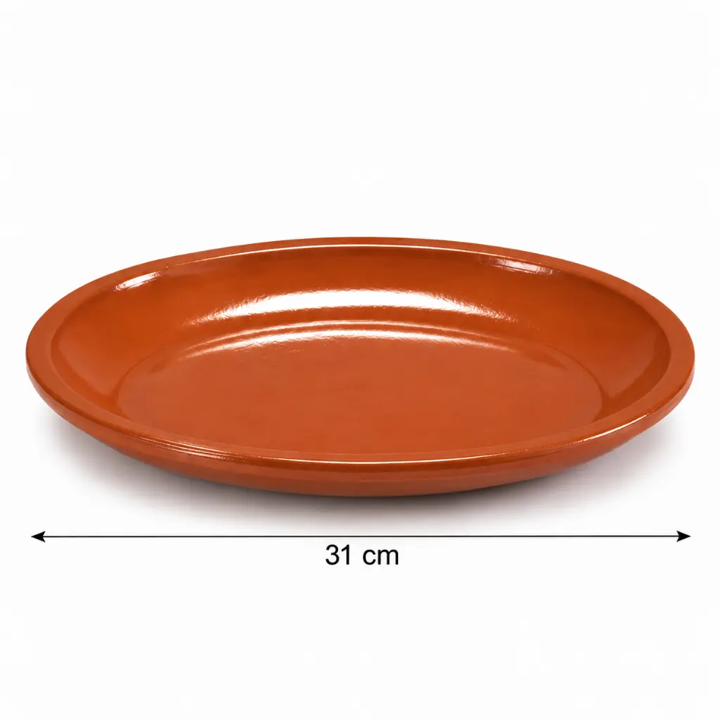 Arte-Regal-Brown-Clay-Flat-Oval-Plate-31cm-Detail.jpg