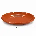 Arte-Regal-Brown-Clay-Flat-Oval-Plate-31cm-Detail.jpg