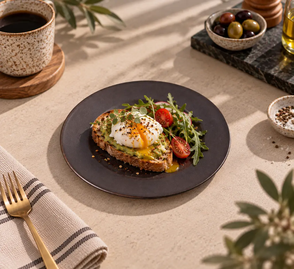 Porceletta-Rustic-Black-Reactive-Glaze-Porcelain-Flat-Plate-18cm-7Inch-Lifestyle-02.jpg