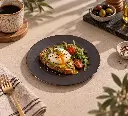 Porceletta-Rustic-Black-Reactive-Glaze-Porcelain-Flat-Plate-18cm-7Inch-Lifestyle-02.jpg
