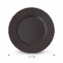 Porceletta-Rustic-Black-Reactive-Glaze-Porcelain-Flat-Plate-21cm-8Inch-Detail.jpg