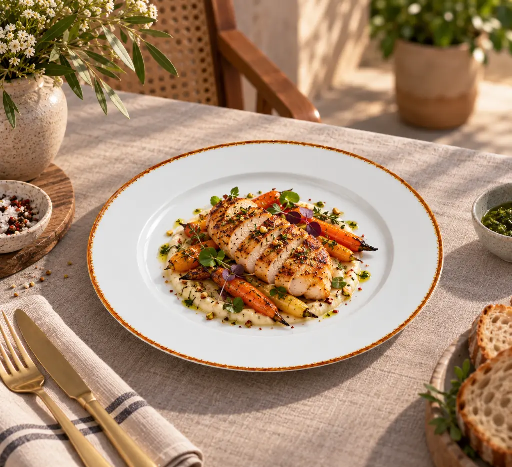 Porceletta-Ivory-Mocha-Porcelain-Flat-Plate-26cm-10Inch-Lifestyle-01.jpg