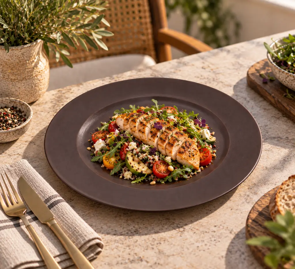 Porceletta-Rustic-Black-Reactive-Glaze-Porcelain-Flat-Plate-26cm-10Inch-Lifestyle-02.jpg