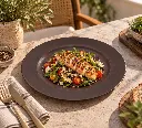 Porceletta-Rustic-Black-Reactive-Glaze-Porcelain-Flat-Plate-26cm-10Inch-Lifestyle-02.jpg