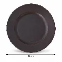 Porceletta-Rustic-Black-Reactive-Glaze-Porcelain-Flat-Plate-28cm-11Inch-Detail.jpg