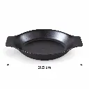 Porceletta-Rustic-Black-Reactive-Glaze-Porcelain-Banana-Plate-21.5cm-8.5Inch-Detail.jpg