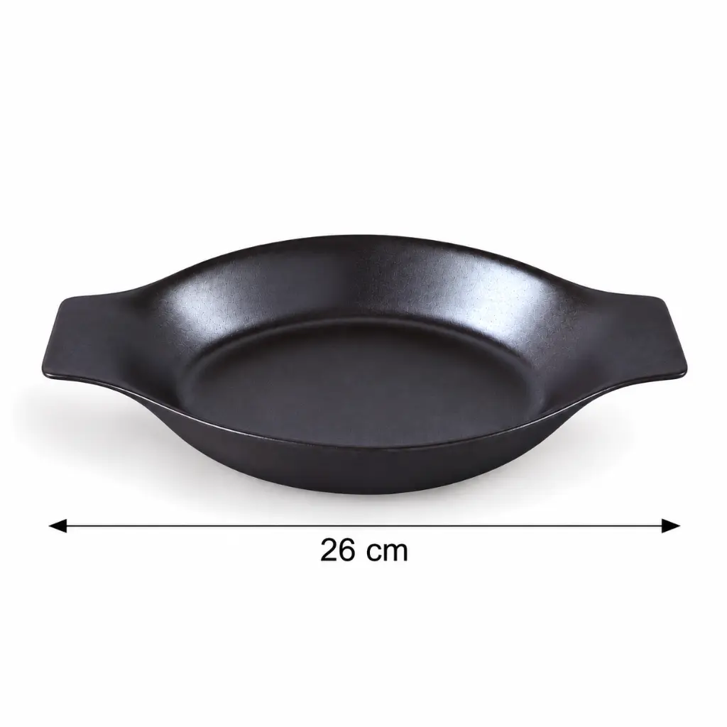 Porceletta-Rustic-Black-Reactive-Glaze-Porcelain-Banana-Plate-26cm-10.5Inch-Detail.jpg