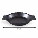 Porceletta-Rustic-Black-Reactive-Glaze-Porcelain-Banana-Plate-26cm-10.5Inch-Detail.jpg