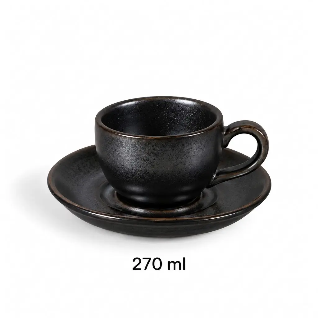 Porceletta-Rustic-Black-Reactive-Glaze-Porcelain-Cup-Saucer-270ml-Detail.jpg