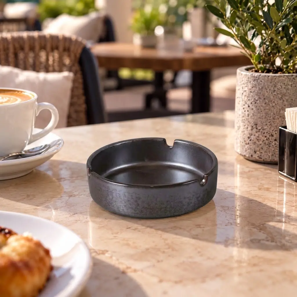 Porceletta-Rustic-Black-Reactive-Glaze-Porcelain-Round-Ashtray-10.16cm-4Inch-Lifestyle.jpg