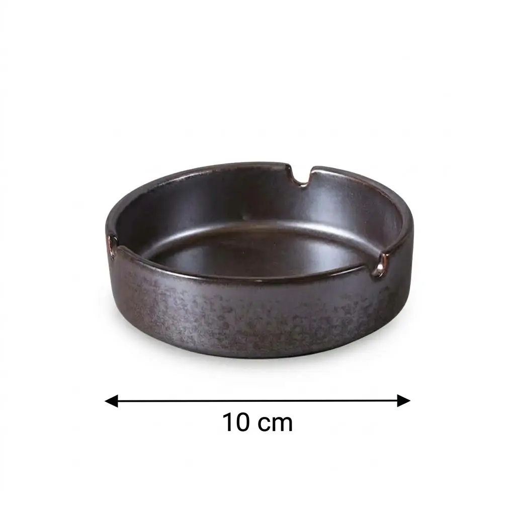 Porceletta-Rustic-Black-Reactive-Glaze-Porcelain-Round-Ashtray-10.16cm-4Inch-Detail.jpg
