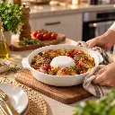 Porceletta-Ivory-Porcelain-Round-Baking-Dish-20x17.5x4.6cm-Lifestyle-1.jpg
