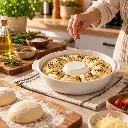 Porceletta-Ivory-Porcelain-Round-Baking-Dish-20x17.5x4.6cm-Lifestyle-2.jpg