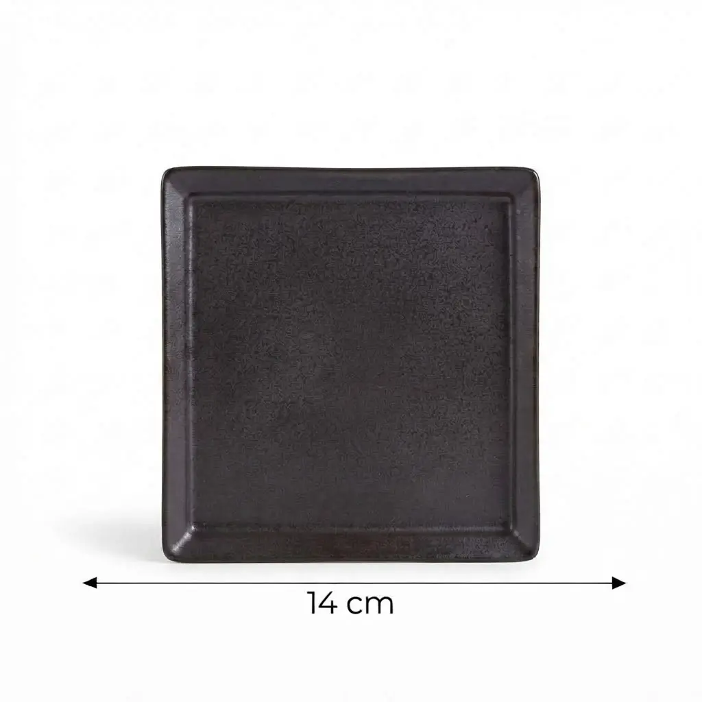 Porceletta-Rustic-Black-Reactive-Glaze-Porcelain-Square-Plate-14cm-Detail.jpg