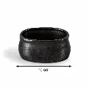 Porceletta-Rustic-Black-Reactive-Glaze-Porcelain-Sugar-Pot-10cm-4Inch-Detail.jpg