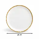 Porceletta-Ivory-Mocha-Porcelain-Thin-Flat-Rimmed-Plate-28cm-11Inch-Detail.jpg