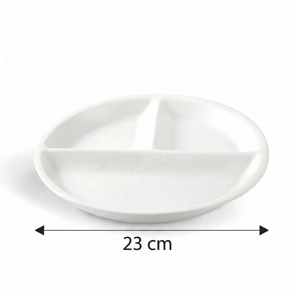 Porceletta-Ivory-Porcelain-3-Compartment-Divider-Plate-23cm-9Inch-Detail.jpg