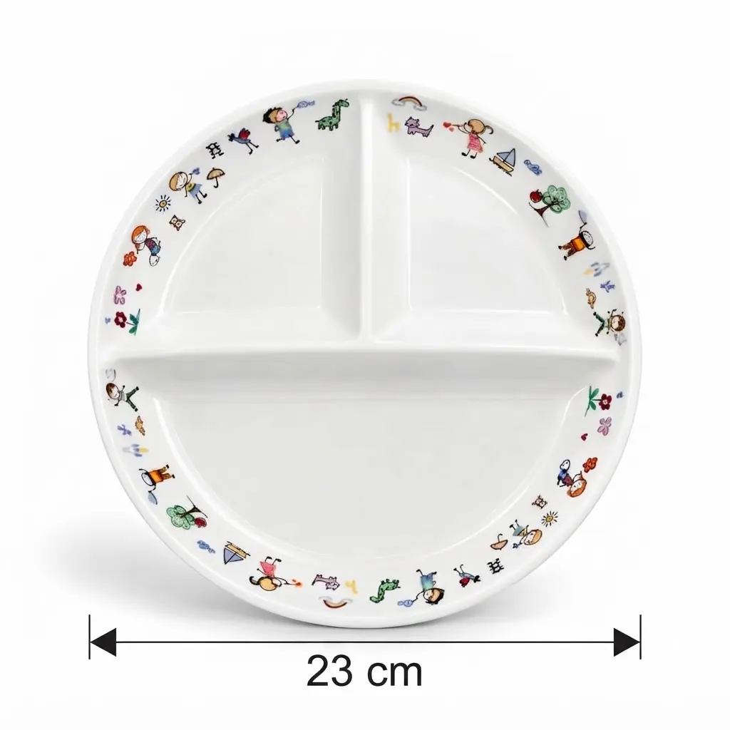 Porceletta-Ivory-Porcelain-Kids-3-Compartment-Divider-Plate-23cm-9Inch-Detail.jpg