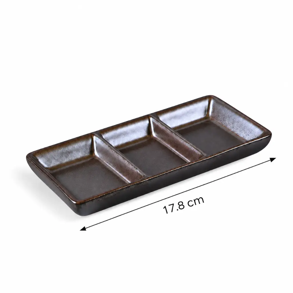 Porceletta-Rustic-Black-Reactive-Glaze-Porcelain-7Inch-Rectangular-3-Compartment-Dish-17.8cm-Detail.jpg