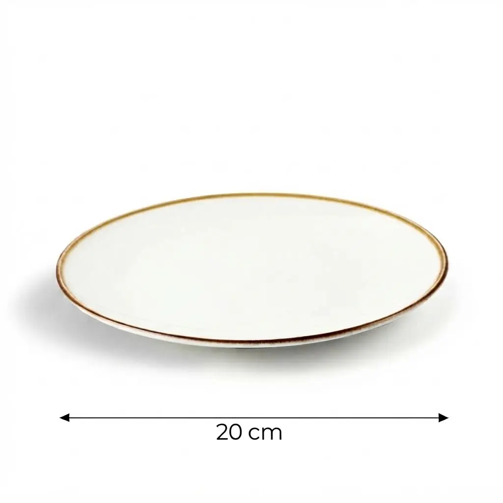 Porceletta-Ivory-Mocha-Porcelain-Thin-Flat-Rimmed-Plate-20cm-8Inch-Detail.jpg