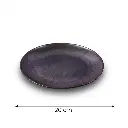 Porceletta-Rustic-Black-Reactive-Glaze-Porcelain-Thin-Flat-Rimmed-Plate-20cm-8Inch-Detail.jpg