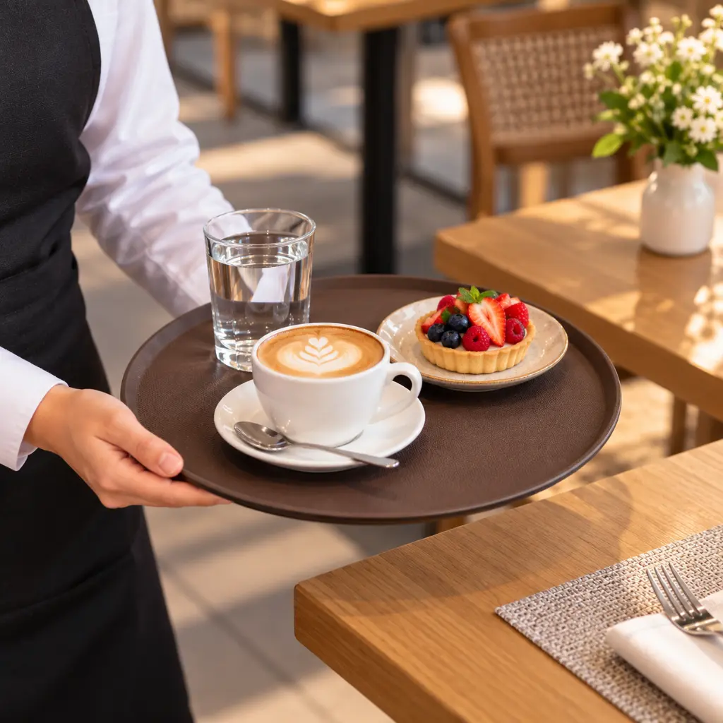 Vague-Non-Slip-Plastic-Round-Tray-Brown-45cm-Lifestyle-2.jpg