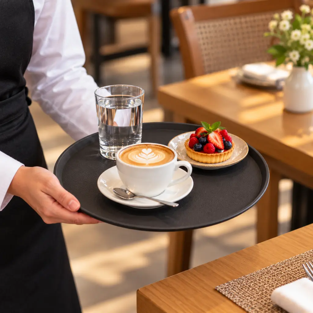 Vague-Non-Slip-Plastic-Round-Tray-Black-35cm-Lifestyle-2.jpg