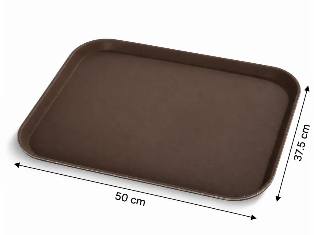 Vague-Non-Slip-Plastic-Rectangular-Tray-Brown-37.5x50cm-Detail.jpg