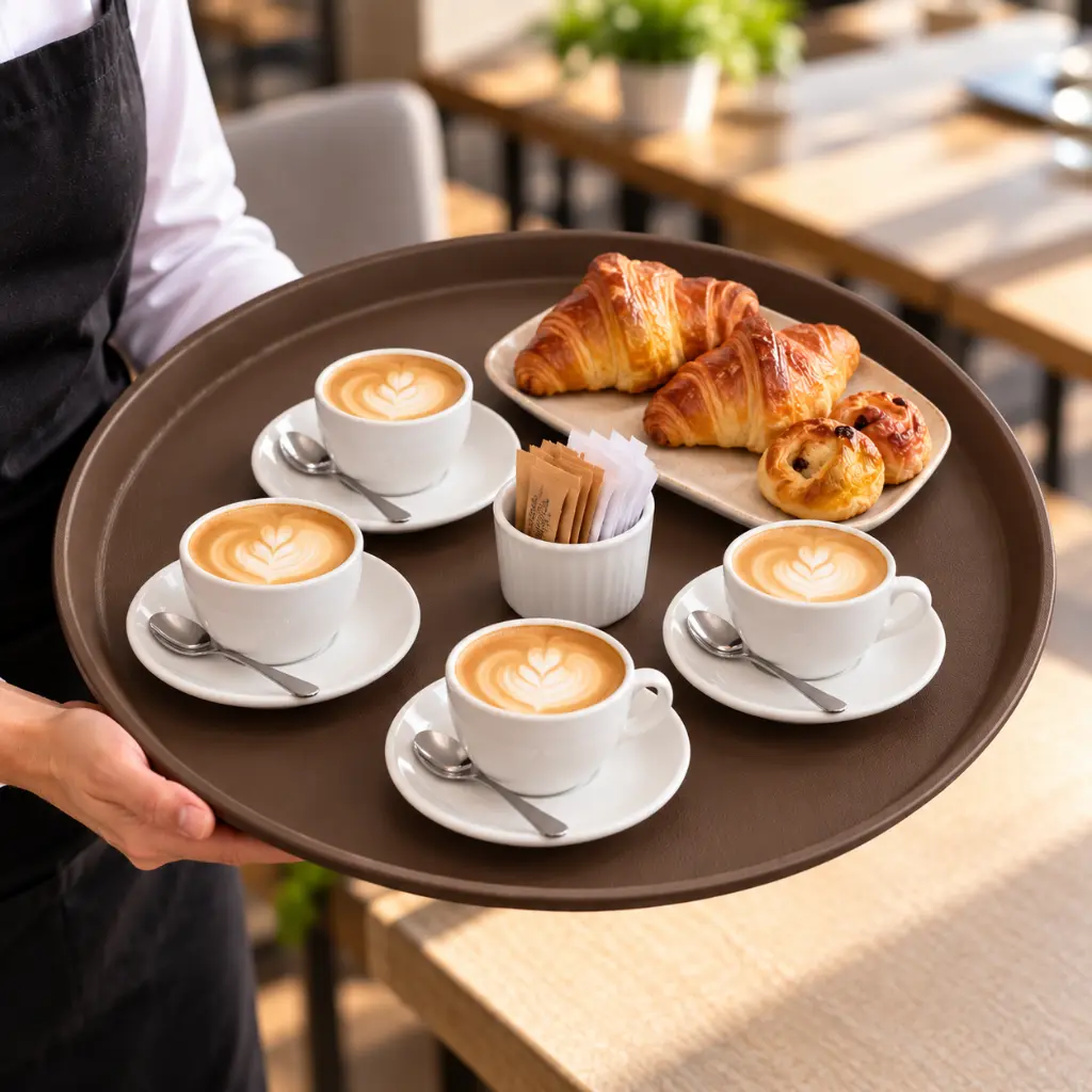 Vague-Non-Slip-Plastic-Round-Tray-Brown-45cm-Lifestyle-1.jpg