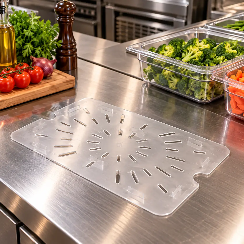 Vague-Clear-Polycarbonate-GN-Pan-1-2-Drain-Tray-Lifestyle-1.jpg