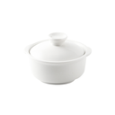 Porceletta Ivory Porcelain Soup Cup with Lid 4.5"