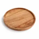 Vague Round Wooden Tray 20 cm