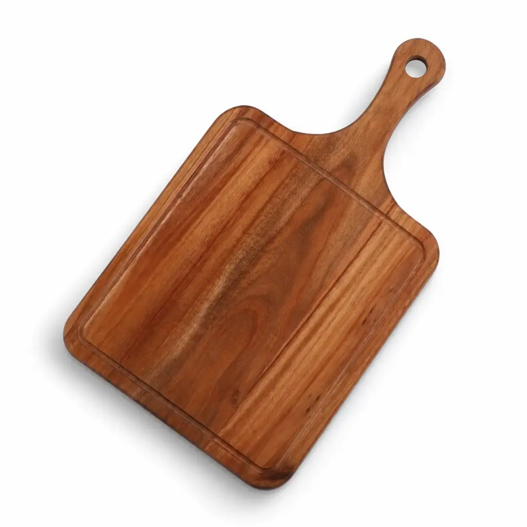Vague Paddle Serving Tray with Juice Groove 25.5 cm x 42 cm