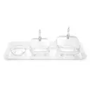 Vague Square Acrylic Date Bowls Set 42.5 x 15 cm