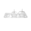 Vague Square Acrylic Date Bowls Set 42.5 x 15 cm