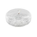 Vague Round Acrylic Candy Box With 6 Partition 10"