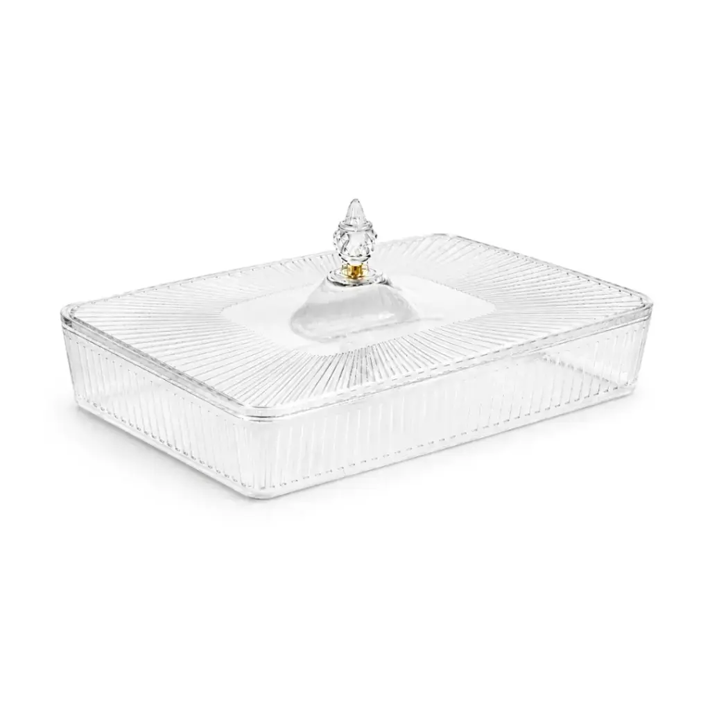 Vague Rectangle Acrylic Candy Box Set 40.2 x 27.2 x 7 cm