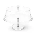 Vague Acrylic Round Cake Stand with Cover 30 cm