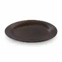 طبق بورسلان بيضاوي 14"  لون اسود 