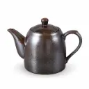 Porceletta Rustic Black Reactive Glaze Porcelain Coffee Pot 350 cc
