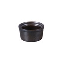 Porceletta Rustic Black Reactive Glaze Porcelain Lined Ramekin 9 x 4.8 cm