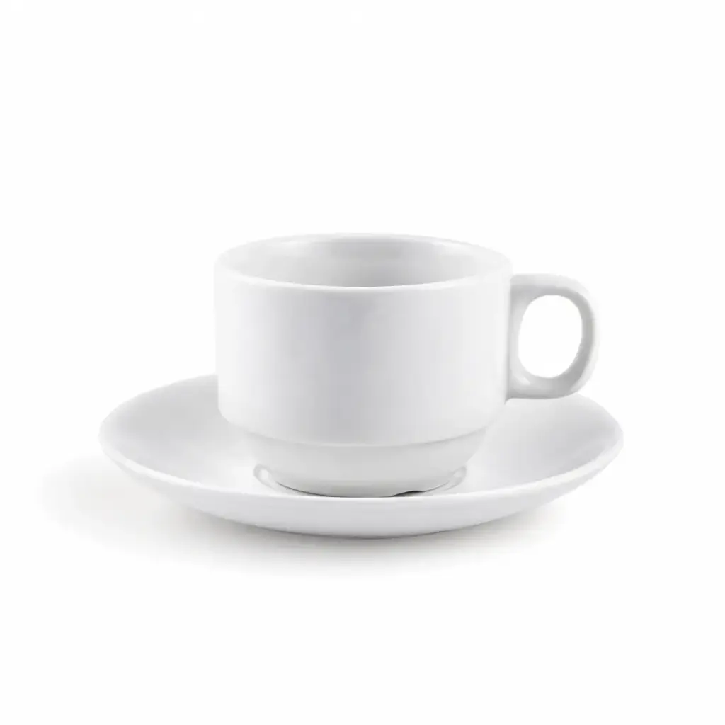 Porceletta Ivory Porcelain Coffee Cup & Saucer 80 ml