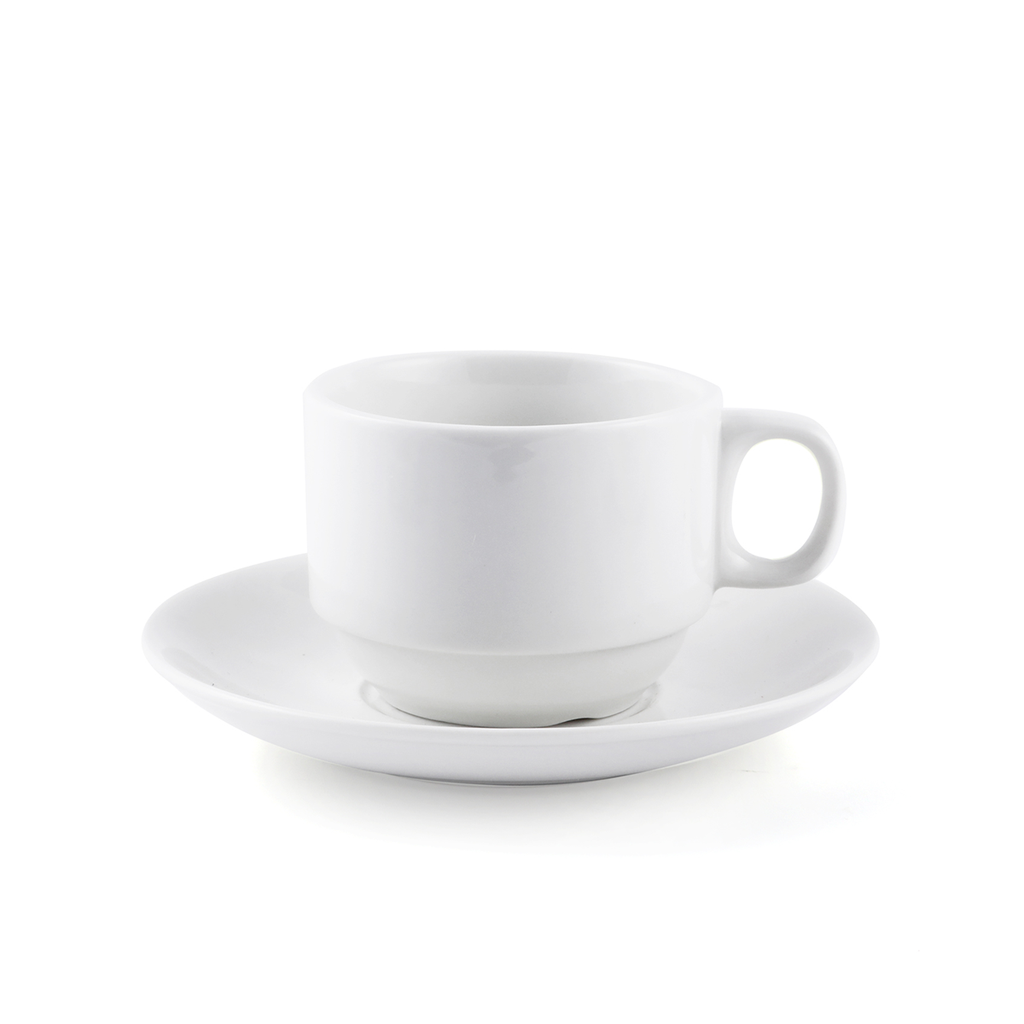 Porceletta Ivory Porcelain Coffee Cup & Saucer 80 ml